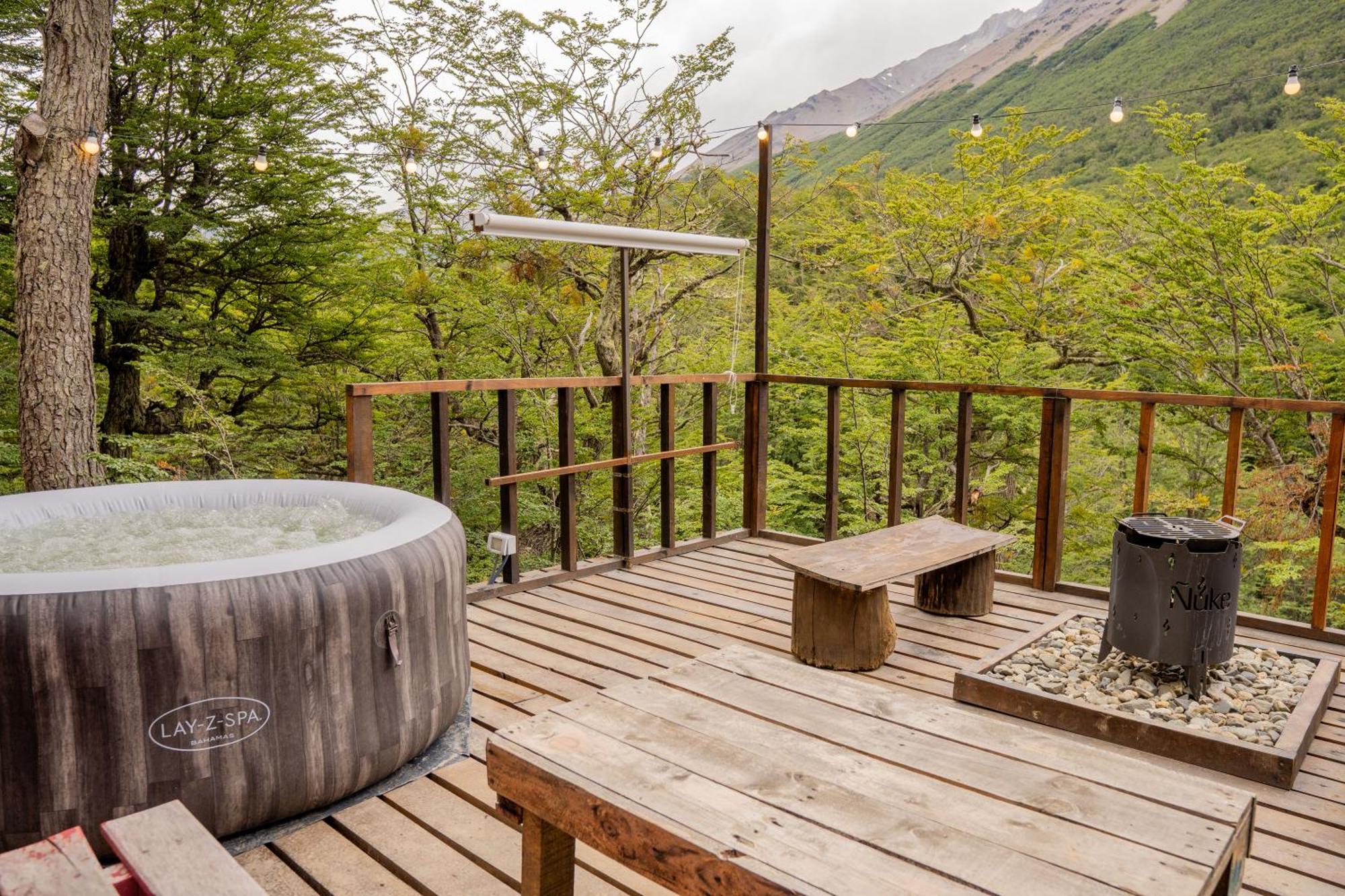 Chalet Cabana En El Bosque Con Cine Privado Y Jacuzzi Ushuaïa
